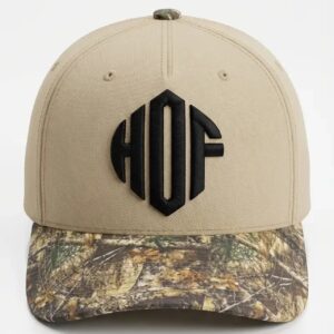 (PREORDER) House of Favor Signature Hat – Tan Crown / Camo Brim